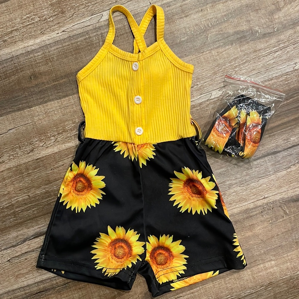 Sunflower romper 18 month